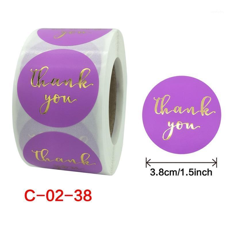 

Party Decoration Roll Gold Silver Thank You Baking Sticker Label 1.5 Inch