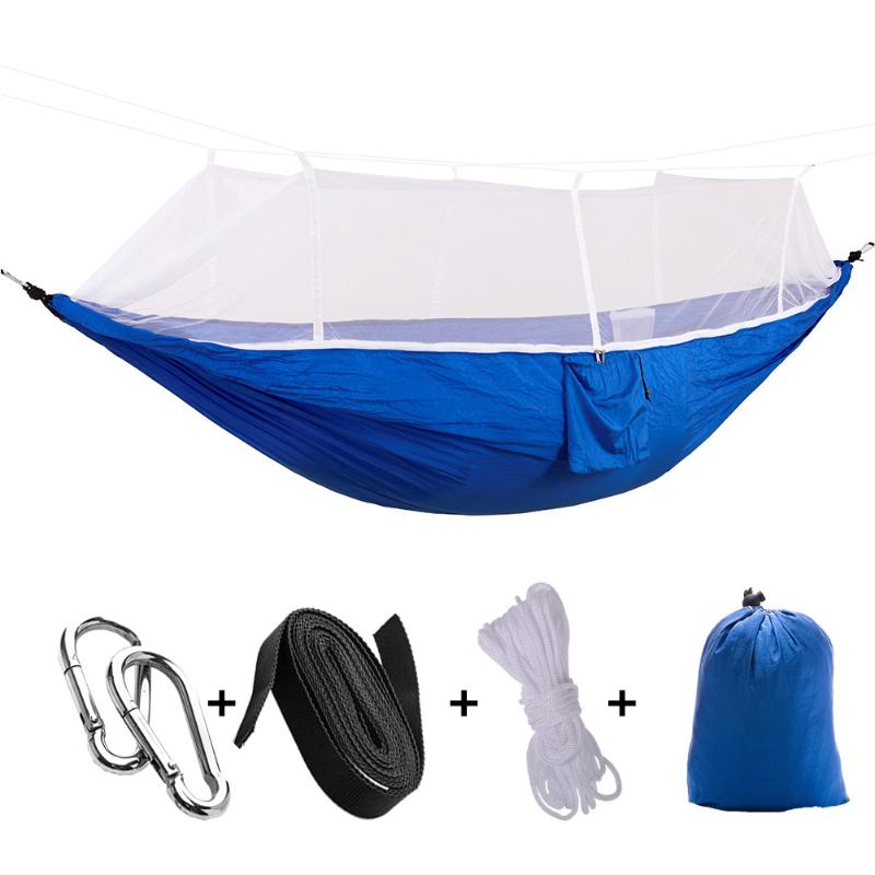 

Dual Layer Waterproof Anti UV Tourist Tents Outdoor Backyard Swing Chair Bed Kit Camping Hunting Hammock with Mosquito Net