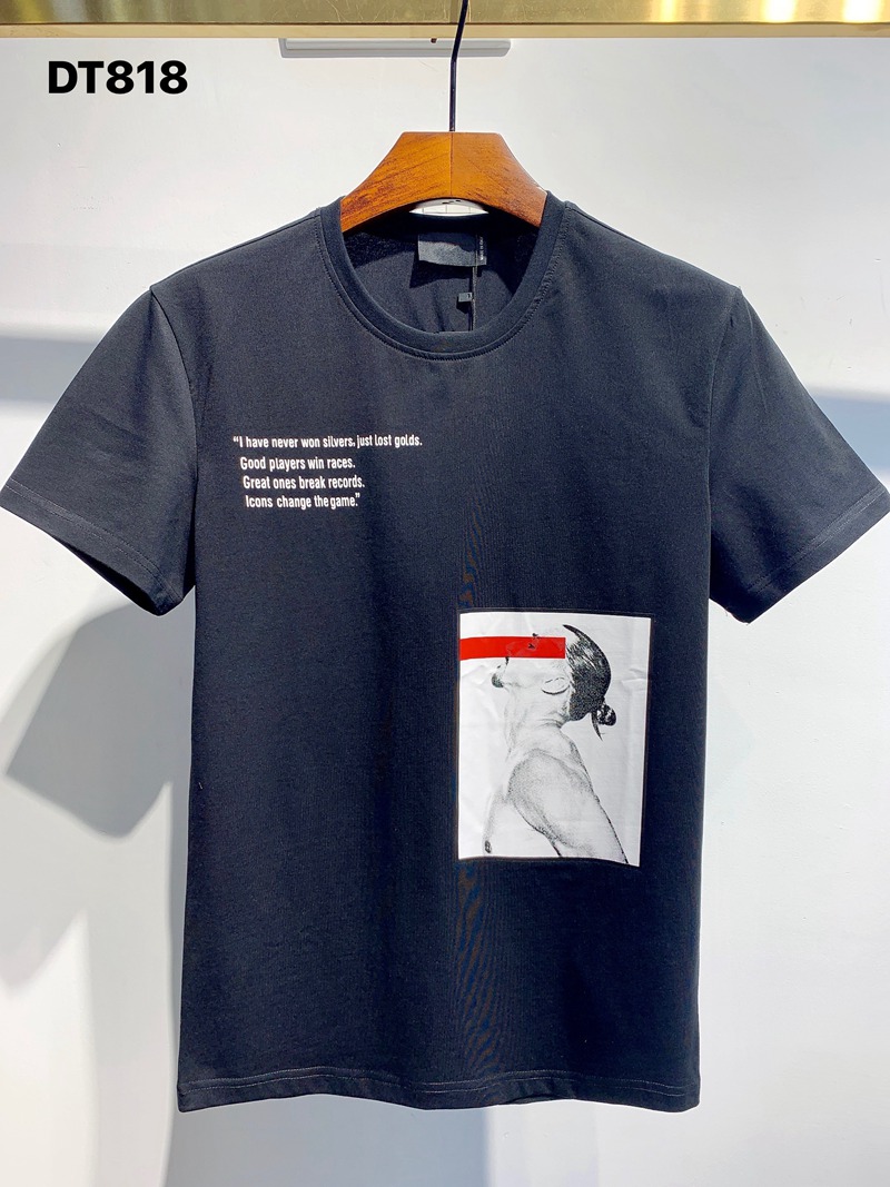 

2021 Hip Hop winter printing t shirts high quality men's t-shirt Short Sleeve Cotton shirt men teel Designer mens polo, White;black