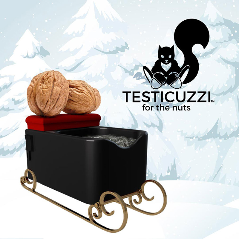 Testicuzzi Testicle Hot Tub bubbling relaxation massager Male Penis toys Black White with cushion Epacket-image-657407083