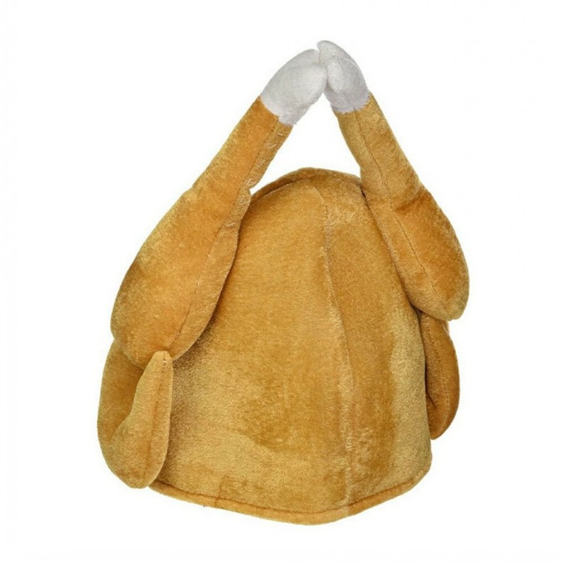 

Plush Roasted Turkey Hats Decor Hat For Thanksgiving Costume Dress Up Party
