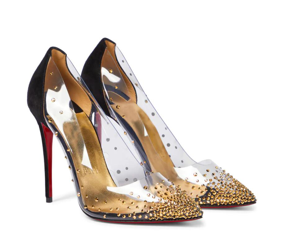 

Fashion Red Bottom Sandals Exclusive to Mytheresa - Degrastrass 100 PVC Patent Leather Red Sole Pumps Sexy High Heels Sandal Size:35-43 Originals Box, Black