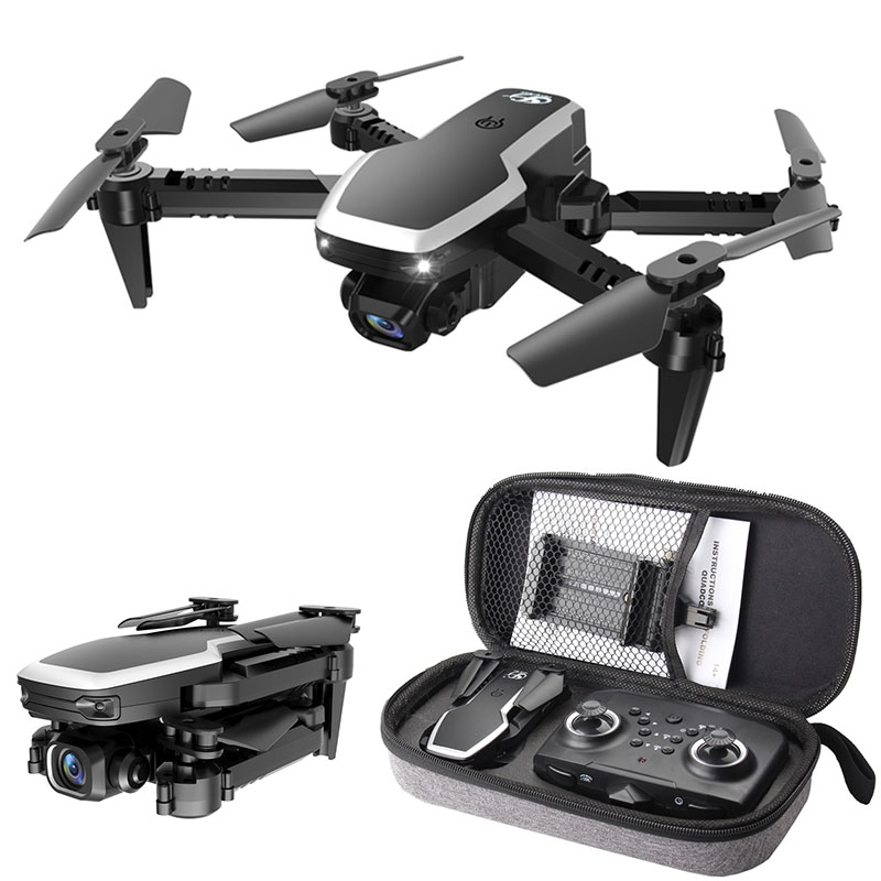 

S171 New Mini Drone 4k HD Dual Camera 2.4G RC Quadcopter Altitude Hold Coreless Motor Wifi Foldable Drones With Cameras Dron, Black