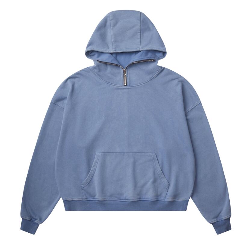 

Black Sky BlueTop Quality Inside Out Hoodie Hoody Men Women Colorful Reflective Washed old Pullover