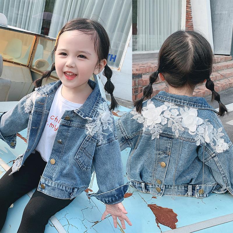 

Jackets Jean Girls Baby's Coat Jacket Outwear 2021 High Quality Spring Summer Hooded Windbreaker Zipper Cardigan Children's Clothing, Blue;gray