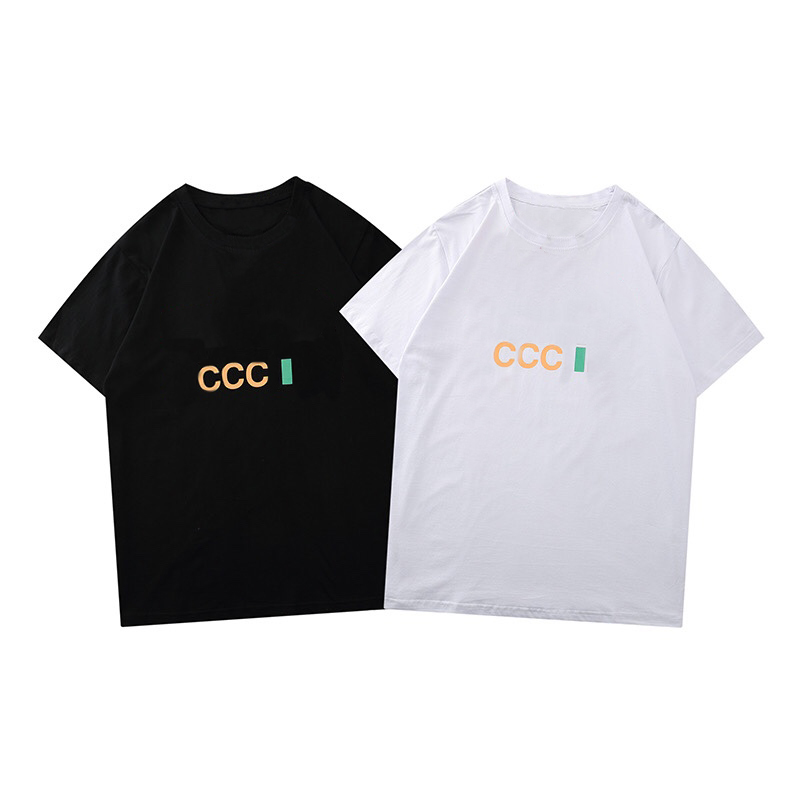 

Fashion Mens Designer T Shirt Summer Newest Letter Prints Short Sleeve Top Quality Couples Tees Polo Size M-2XL, Beige