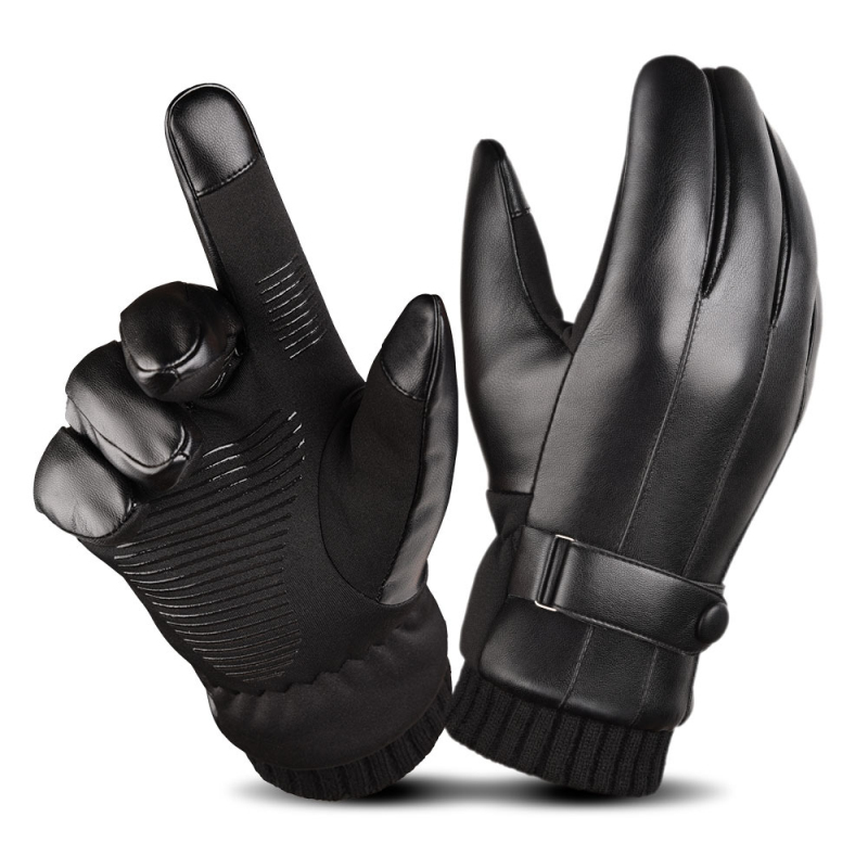 

Cool Men Style High Quality Waterproof Slip-Proof Drivng Gloves Winter Keep Warm Touch Screen Glove
