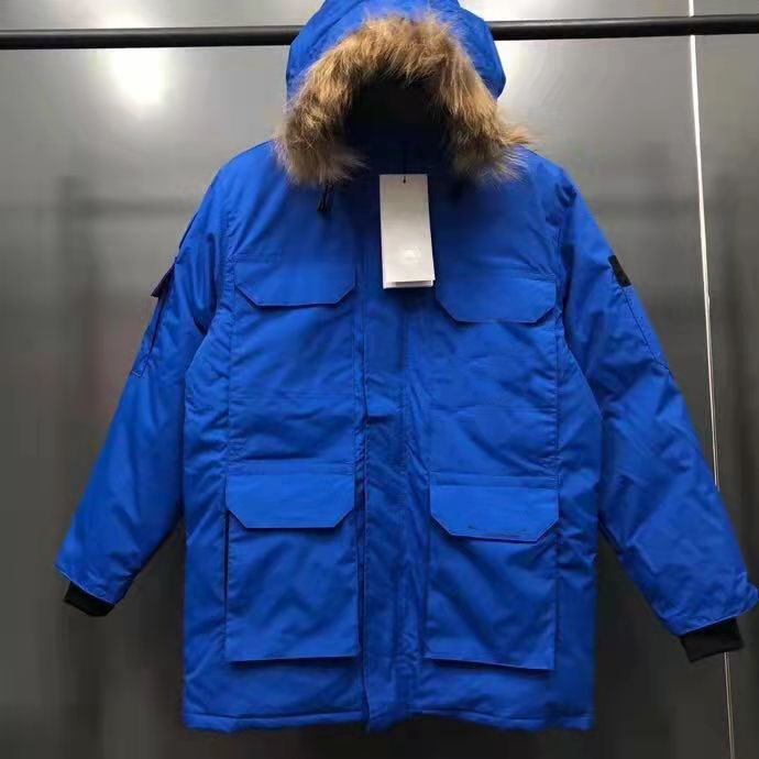 

New Explosion models new canada winter jackets real wolf fur big pockets coat thick down jacket duck down fashion hooded out clothes warm parka., 01