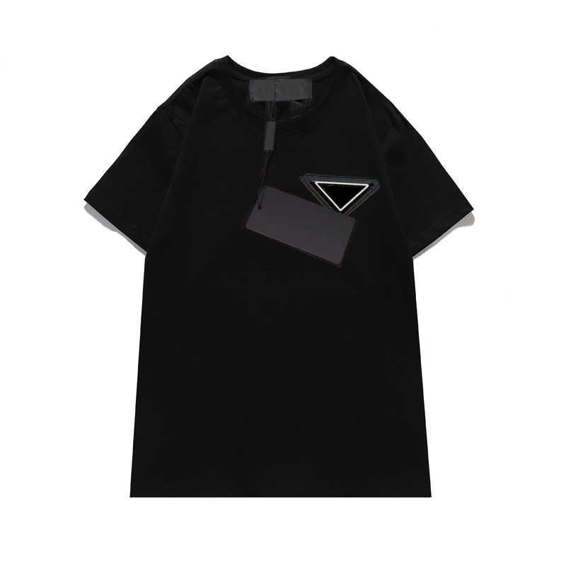 

Mens Women T Shirt With Letters Budge Short Sleeves Fashion Unisex Tees Summers Breathable Out Wears Shirts -2XL, White