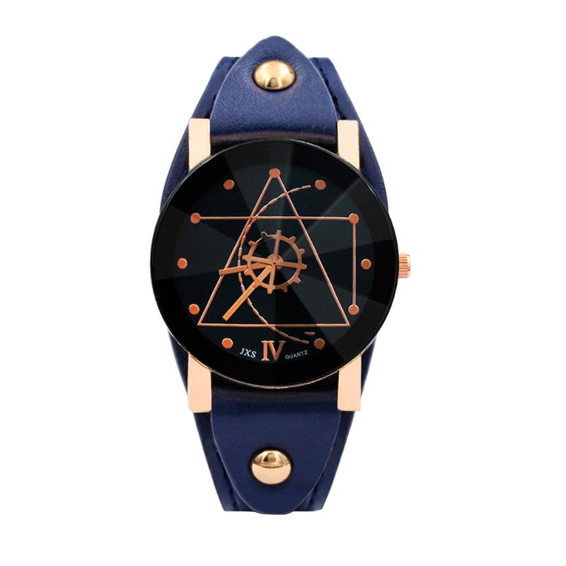 

Wristwatches Gear Belt Men's Watch Fashion Quartz Women's Watches Leather Men Wristwatch Luxury Relogio Byan Kol Saat *A, Black