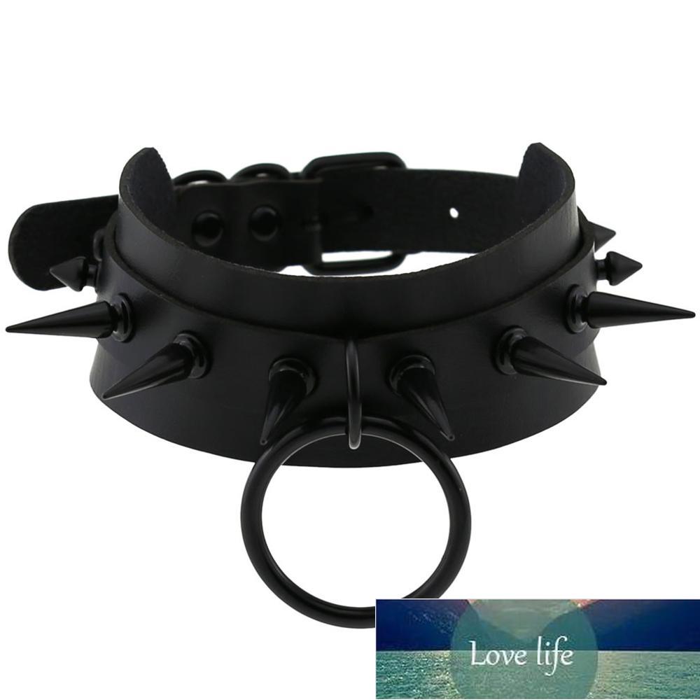 

New Rock Harajuku Studded Rivet Gothic Leather Chain Necklace Women Men Collar Anime Necklace Statement Emo Rave Jewelry Fashion