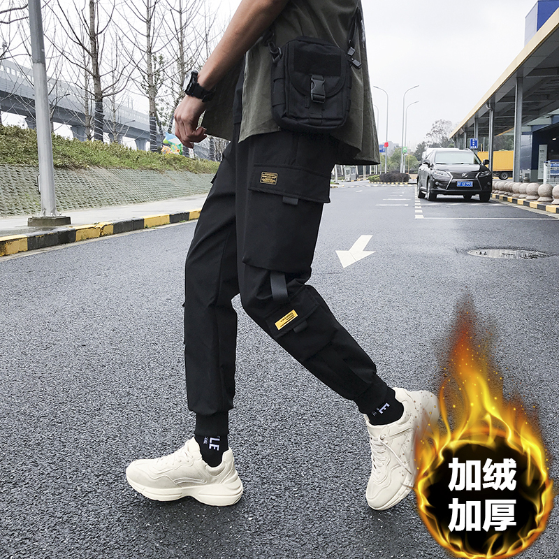 

2021 New Charge Pants of Black Men Hip Hop Streetwear Fashion Corridors Women's Casual Sweatpants Harajuku Wool Winter Clothes T0qp, Army green.