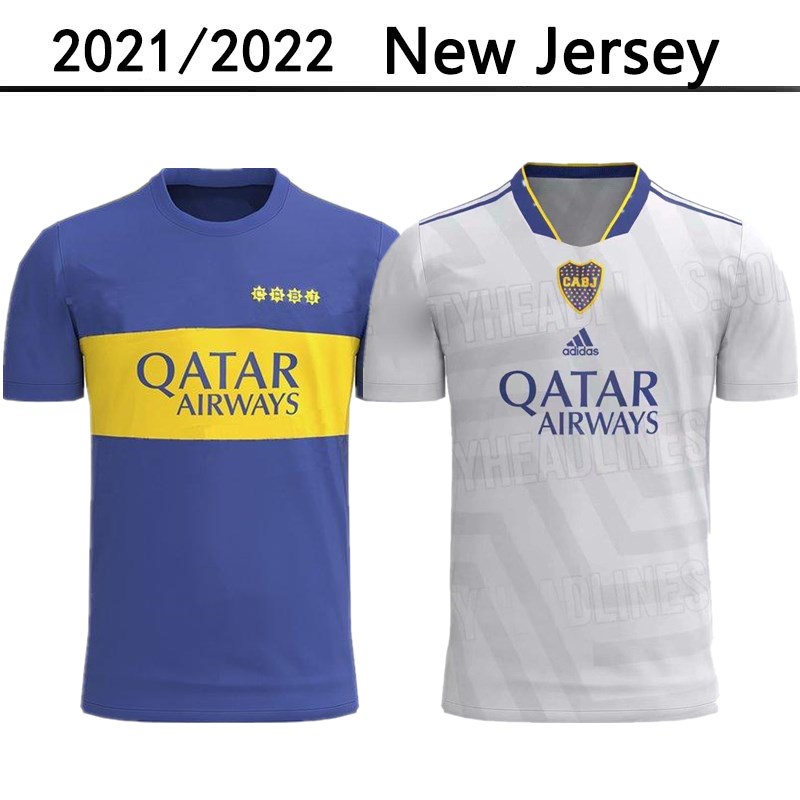 

21/22 Boca Juniors DE ROSSI Soccer Jersey 2021 2022 away third TEVEZ CARLITOS MARADONA ROMAN Shirts SALVIO ABILA PAVON football Uniform