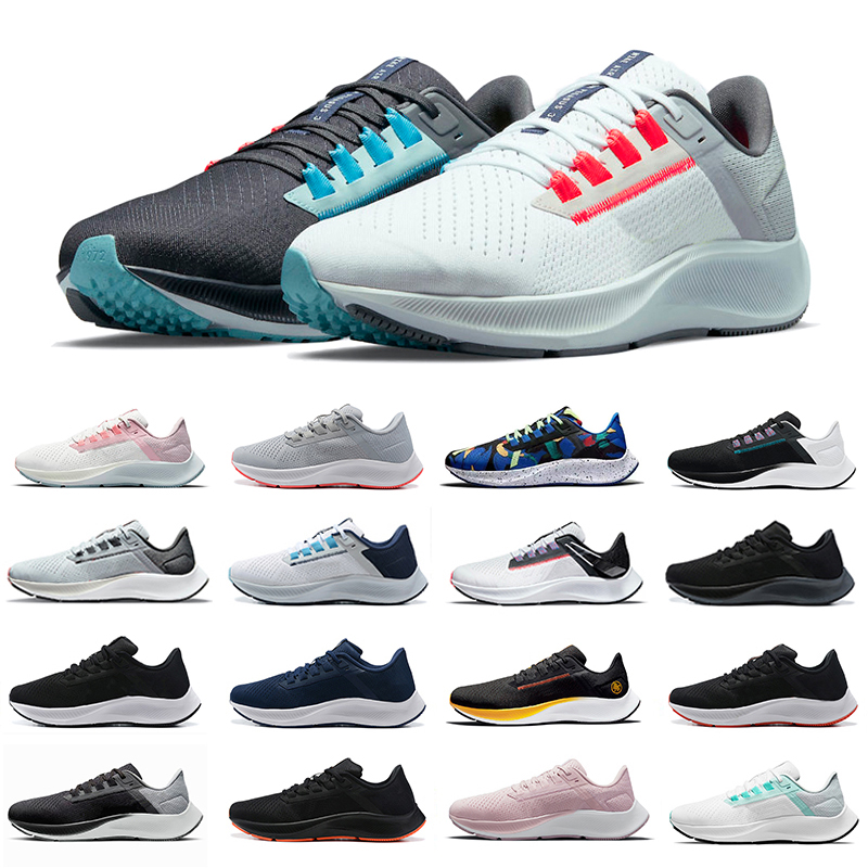 

2022 zoom Pegasus mens running shoes Fashion White Midnight Navy Triple black Ocean Cube Pink Light gray Kelly Anna London Greedy men women trainers sports shoe, Pay for box