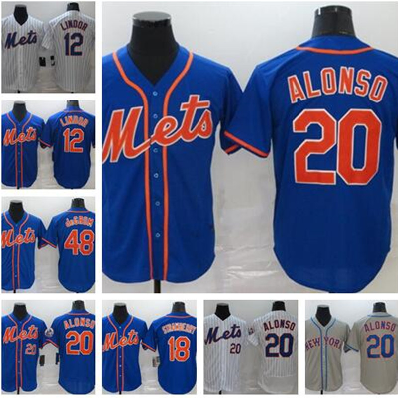 

2020 New 20 Pete Alonso Baseball Jersey Darryl Strawberry Mike Piazza Jacob deGrom Noah Syndergaard Michael Conforto Keith Hernandez, As
