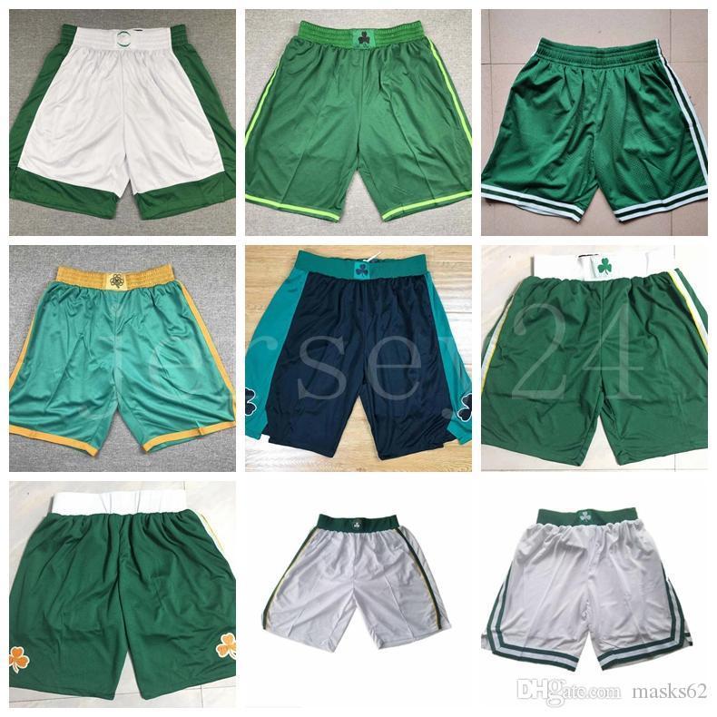 

Nba's basketball shorts Boston's Celtics's teams represent sports salute, Black