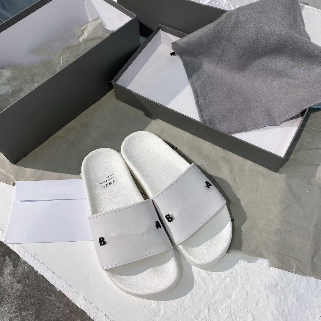 

Paris 2021 Sliders Mens Womens Summer Sandals Beach Slippers Ladies Flip Flops Loafers Black White Blue Slides Chaussures Shoes MGJJ002