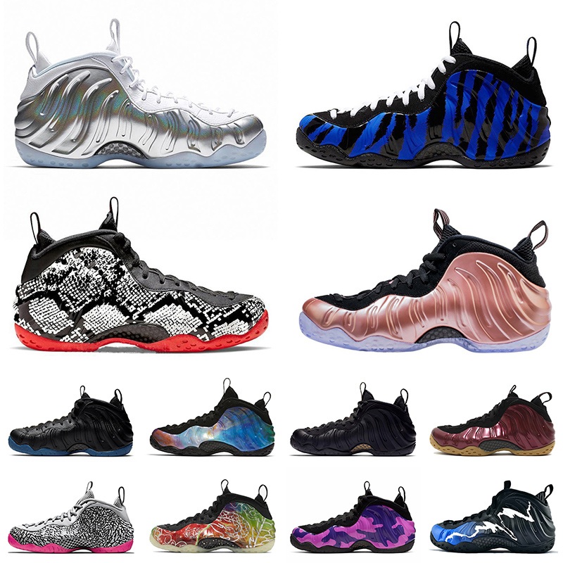 

Top Fashion Mens Basketball Shoes Penny Hardaway Foamposite One Black Aurora BEIJING Abalone OG royal Chrome Obsidian Island Trainers Sneakers Big Size 13, 40-47 (3)