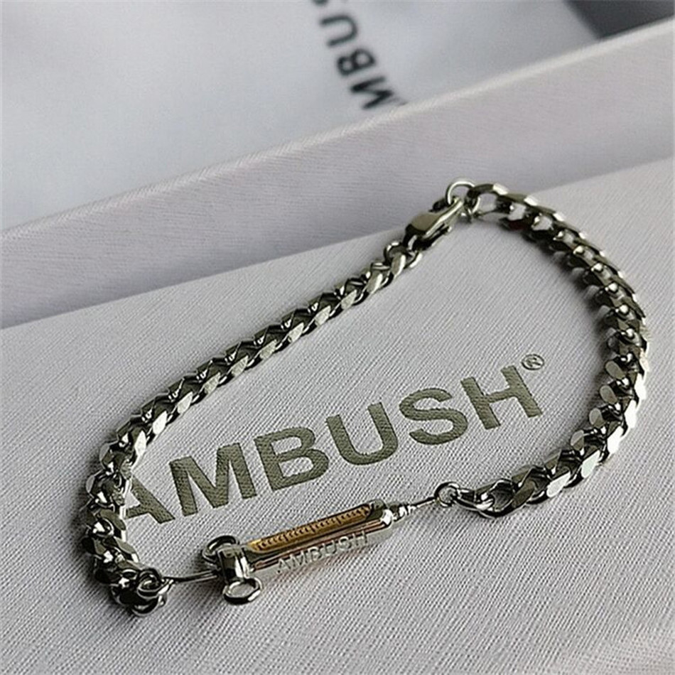 

2021 New Best Quality Titanium Syringe Ambush Bracelets Men Women Sier Chain Accessories Jewelry Stainless Steel Wfvr