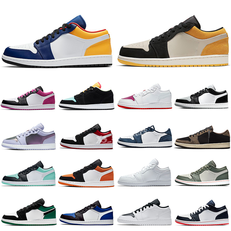

Mens low 1 1s basketball shoes black royal university blue canyon rust Banned UNC Shadow Light Smoke Grey toe men women Deisgner sneakers Trainers 36-45, Color 27