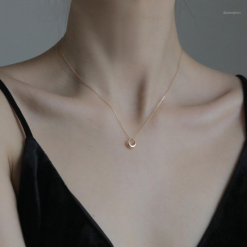 

Geometric Round Circle Clavicle Chain Necklace For Women 2021 Arrivals Simple Elegant Gifts Jewelry Chains