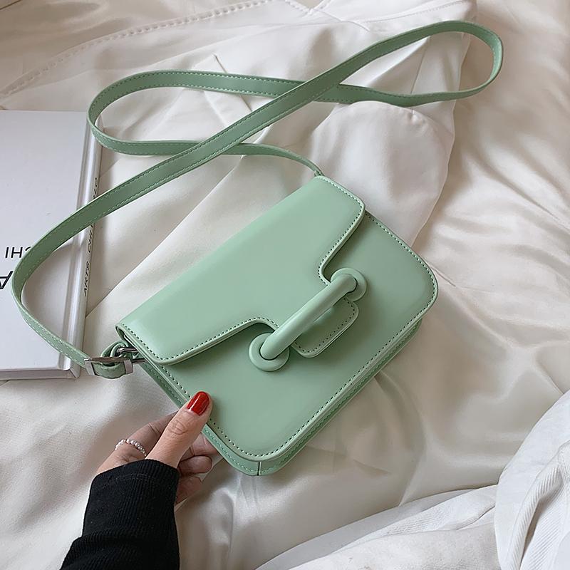 

Shoulder Bags Crossbody Bag For Women Designer Lady's Mini PU Leather Flap 2021 Clutch Handbag And Purse Bolsa Feminina, Black shoulder bag