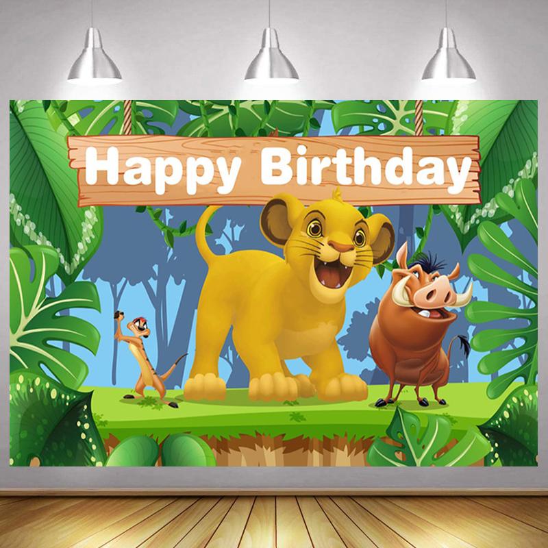 

Other Event & Party Supplies Custom Forest King Pography Background Child Kid Birthday Banner Poster Lion Backdrop Baby Shower Baptism Carto