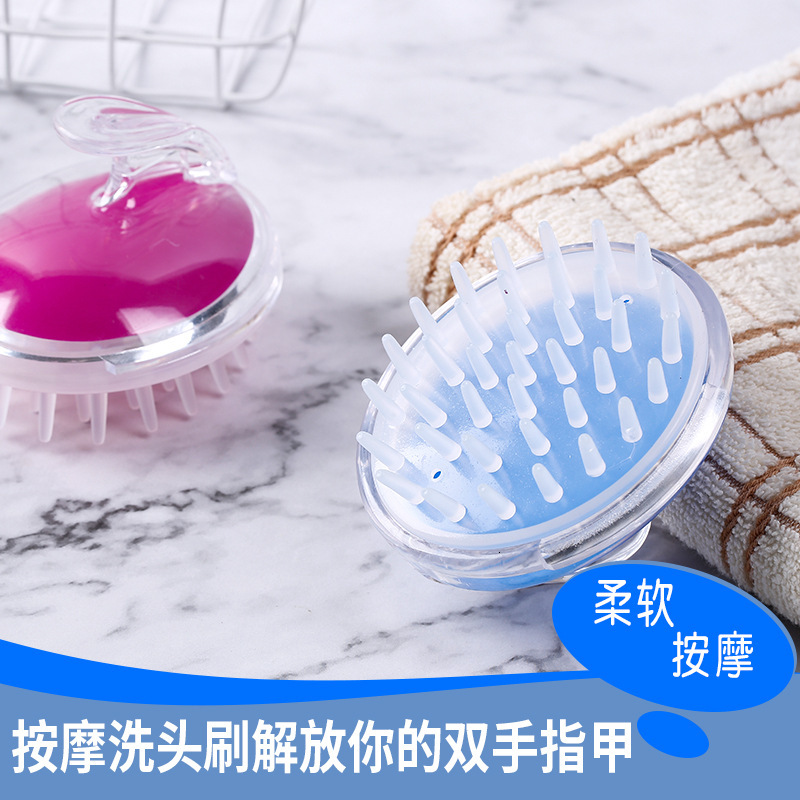 

2021 Transparent Creative Massage Brush Shampoo Comb