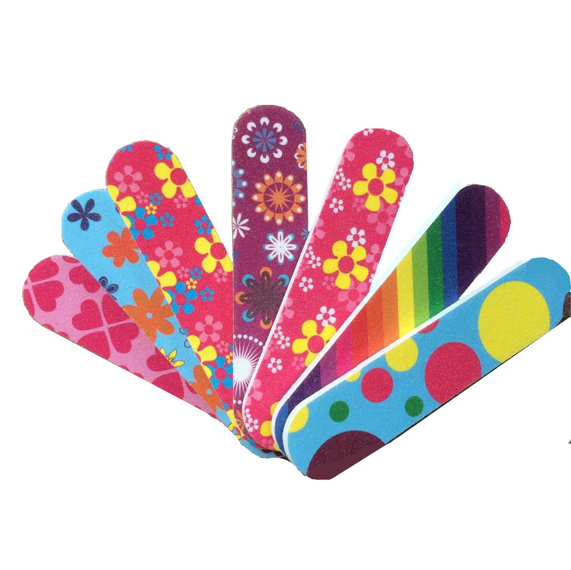 

Random Double-sided Nail Art Sanding Files Sandpaper Grit Pedicure Polishing Manicure UV Gel Remove Tools