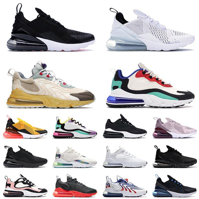 

270 mens running shoes react Triple Black Summit White Barely Rose Cactus Pink Foam Bauhaus 270s women breathable Cream Tint sports sneakers outdoor Trainers, Box