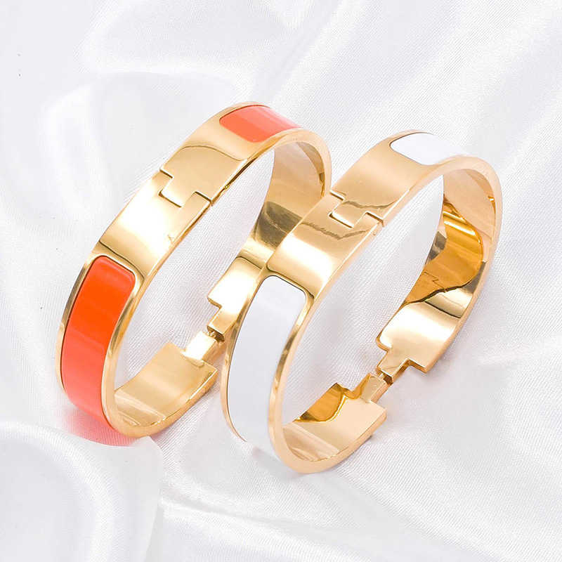 

Fashion High Quatity H Buckle Lady Sterling Silver Bangle Men Gold Bracelets Designer Luxury Jewelry Women's Bracelet And Original Box 2021