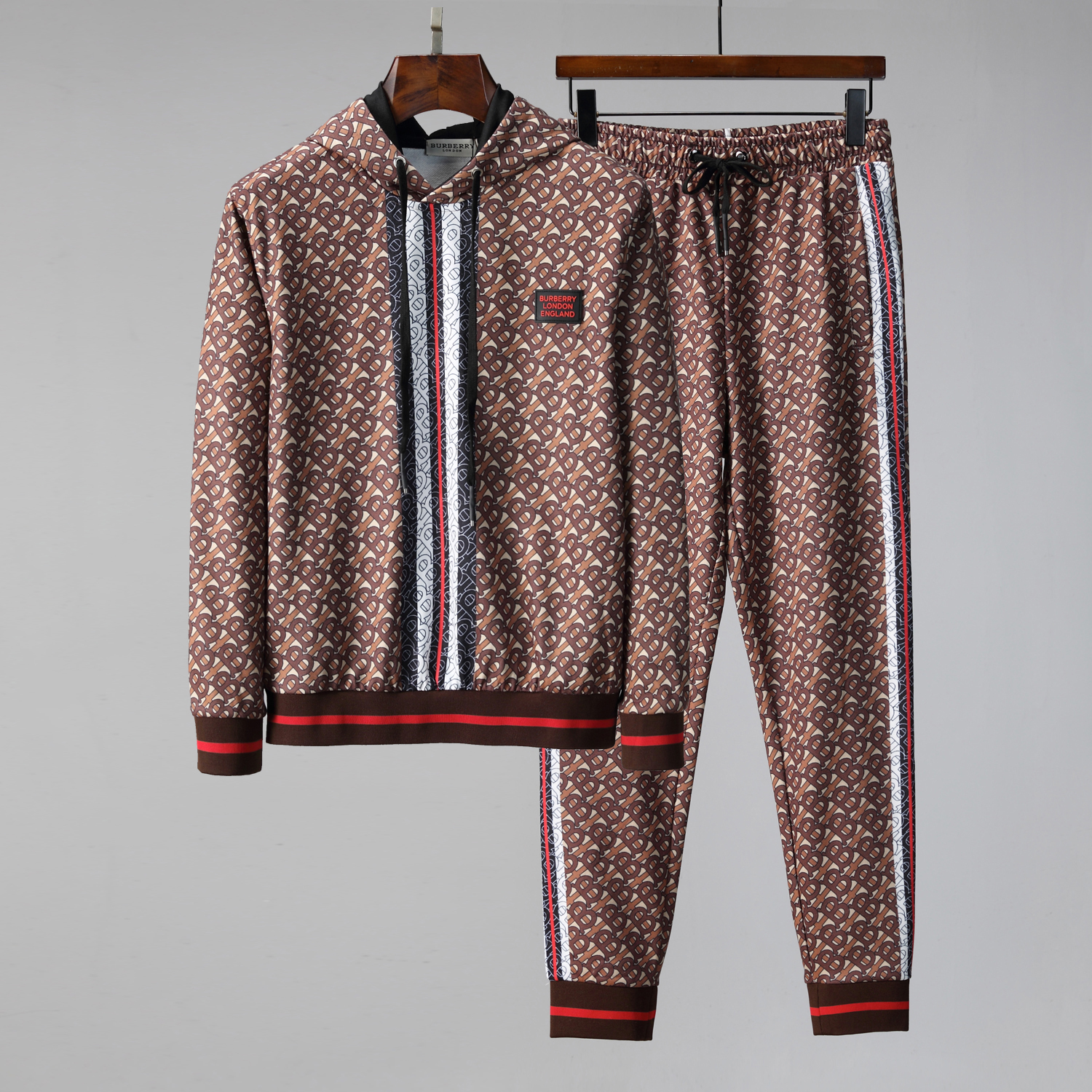 

Men's Sportswear Casual Spring Tracksuit Men Two Pieces Sets Stand Collar Jackets Sweatshirt Pants Joggers Track Suit Running, Gold