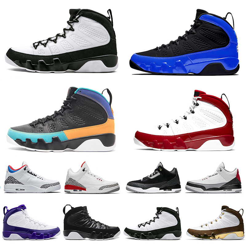 

2022 Jumpman Mens 9 OG Basketball Shoes 9s Gym Red Bred Citrus Pearl Blue Snakeskin White Pink University Gold Silver Glitter Barons Men Sports Trainers Sneakers, Pay for box