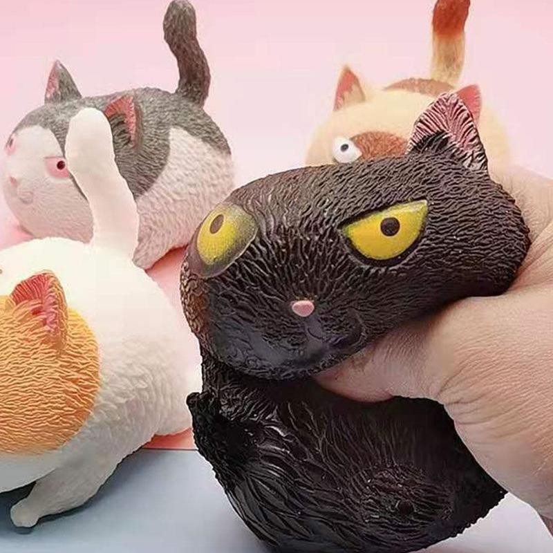 

Decompression Middle Size Cat Venting Simulation Animals Pinch Toys Relieve Anti Stress Balls Hand Squeeze Fidget Toy Pack For Child Kids Christmas Gifts