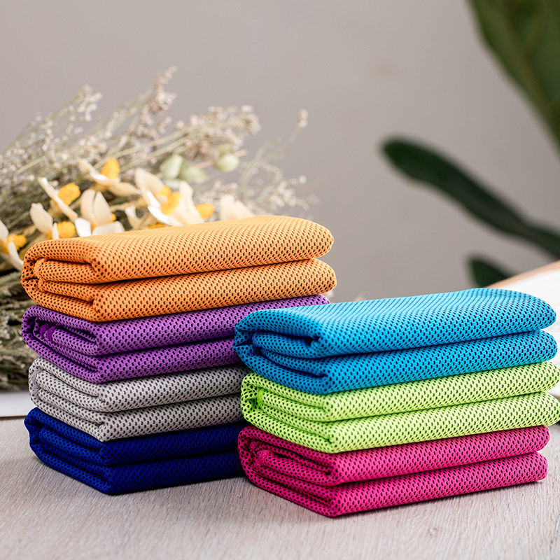 

Sports cold towel fast cooling fitness running sweat absorption cooling outdoor mountaineering movement wipe towels, As pic