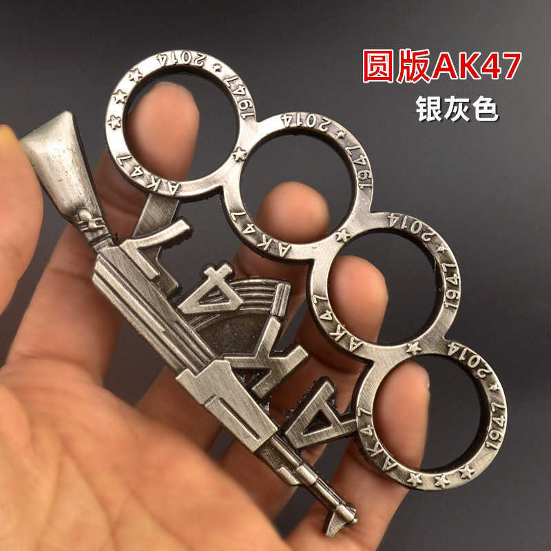 

Fight Martial Arts Ak47 Hand Clasp Fist Tiger Finger Set Iron Four Legal Self Defense Designers Brace 1 TG33