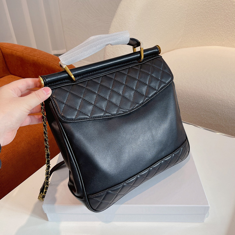 

France Womens Classic Flap Designer Bags Top Handle Tote Matelasse Crossbody Shoulder Luxury Large Capacity Street Trends Classical Outdoor Fashion Handbags 29CM, Black