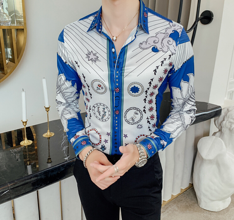 

2021 New Long Sleeve Formal for Men Solid Slim Basic Turn-down Collar Business Shirts Camisas Z255, As shown