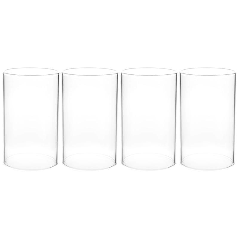 

Lamp Covers & Shades 4Pcs Transparent Aroma Shade Dust-proof Glass Cover Clear Candle