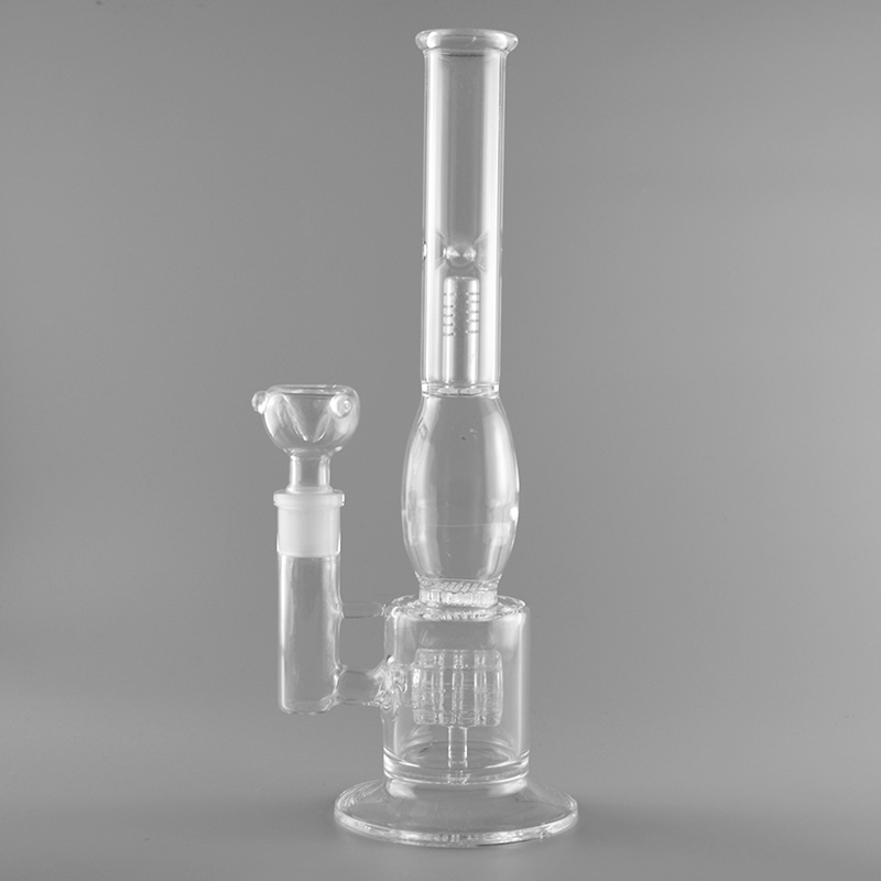 

Oil Rig Hookah Water Pipes Barrel shape Percolator recycler Glass bong Ice Pinch 13 Inch 18mm female Joint