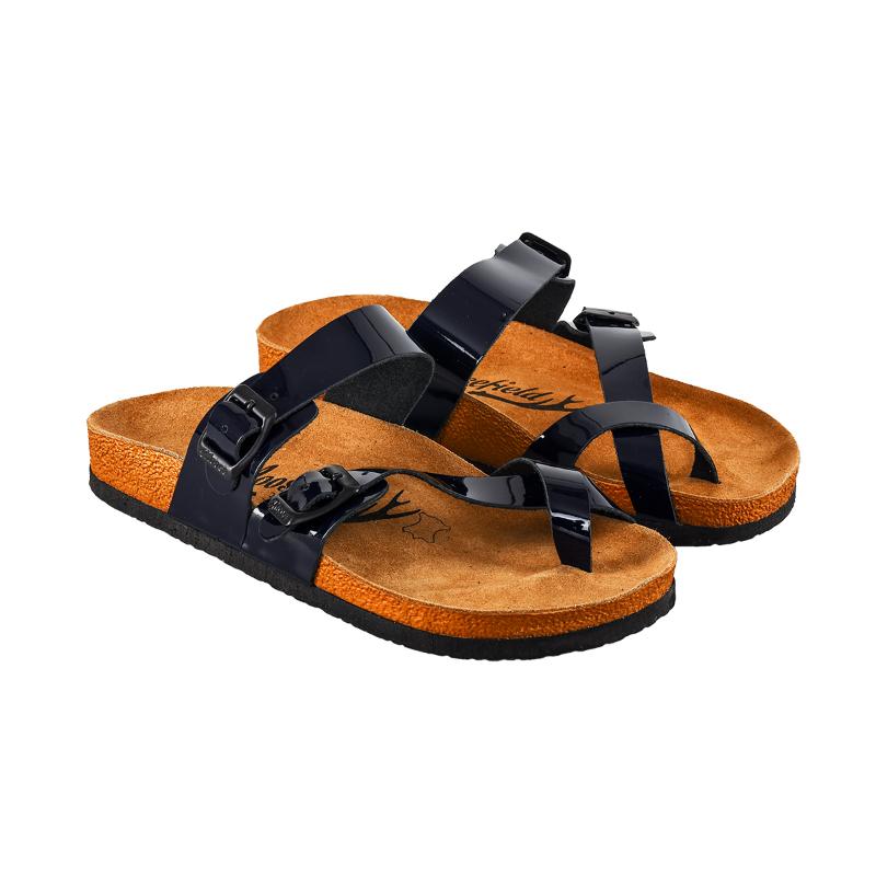 

Moosefield Genuine Leather Mat Navy Blue Flip Flops MD-7MMF New model Summer season