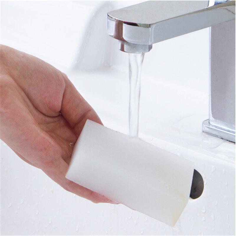 

100Pcs Magic Sponge White Melamine Sponge Eraser For keyboard Car kitchen Bathroom Cleaning Melamine Clean High Desity 10x6x2cm 88 V2