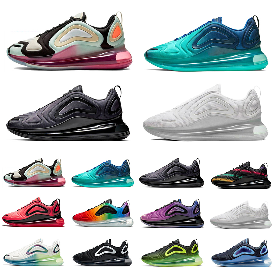 Avec boîte pistache pistachio gelée 720s hommes chaussures de course triple noire mer forêt université flash platinum platinum air max 720 ghost