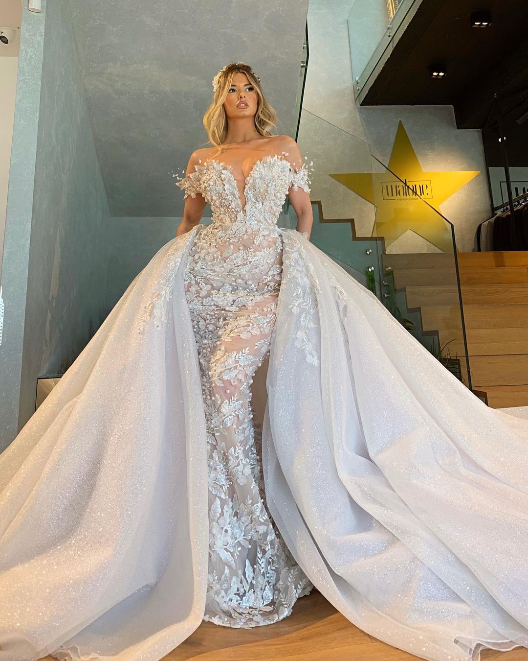 

2021 Plus Size Arabic Aso Ebi Luxurious Lace Beaded Wedding Gowns Mermaid Sweetheart Detachable Train Bridal Dresses ZJ232, Red & white