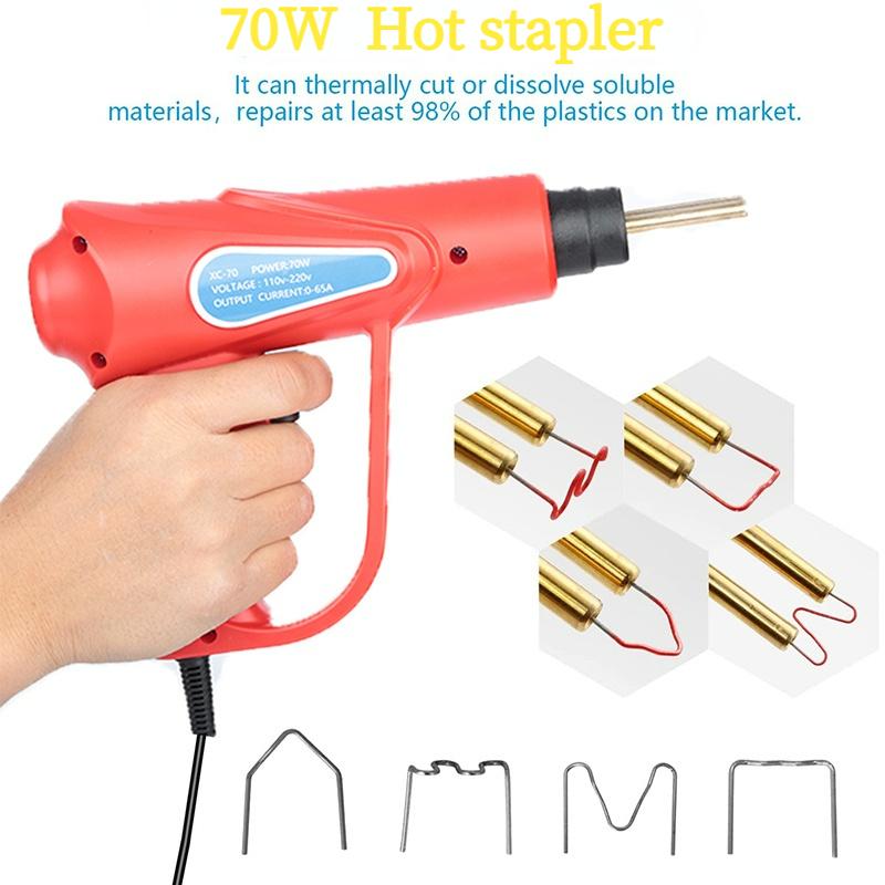 

Professional Heat Guns 70W Plastic Welder Stapler Welding Machine Soldering Iron For Staple PVC Repairing Car Bumper Repair Tools