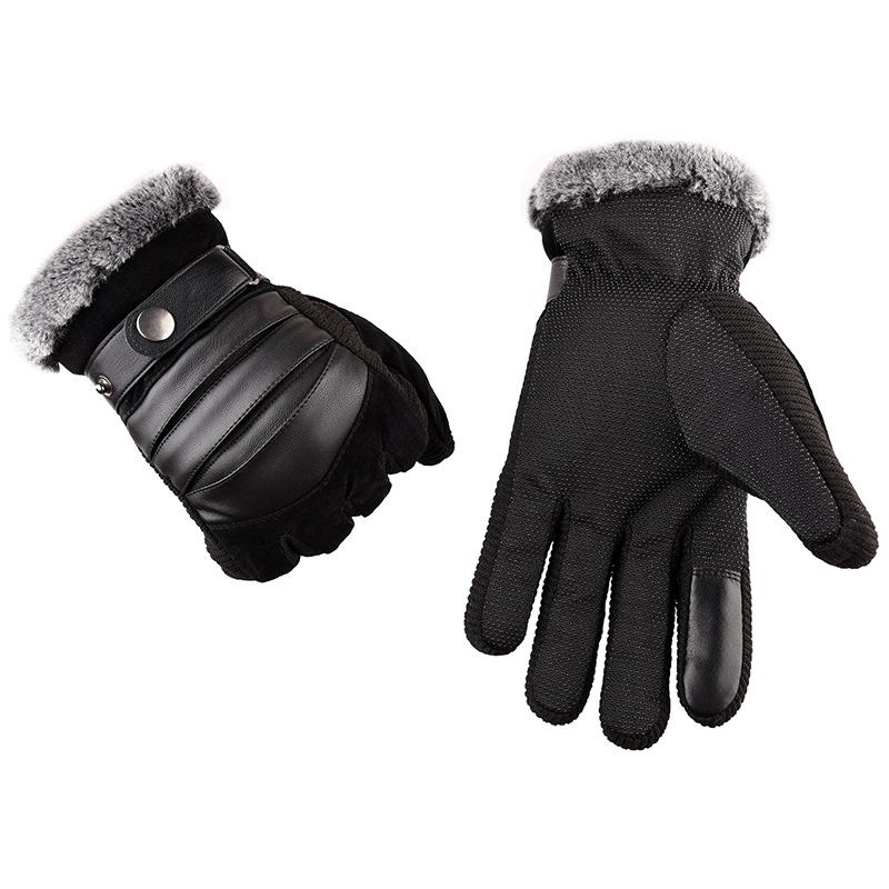 

Outdoor Keep Warm Driving Sensitive Touch Screen Five Fingers Gloves for Men Gift