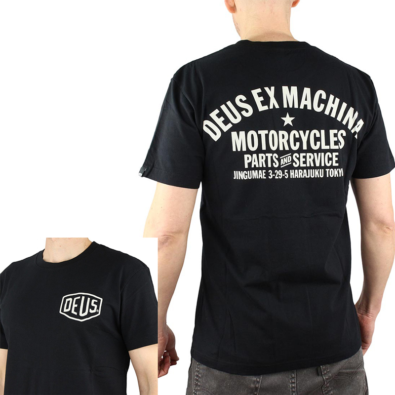 

Deus Ex Machina T-shirt Men Round Neck Short Sleeve Cotton Tee Black