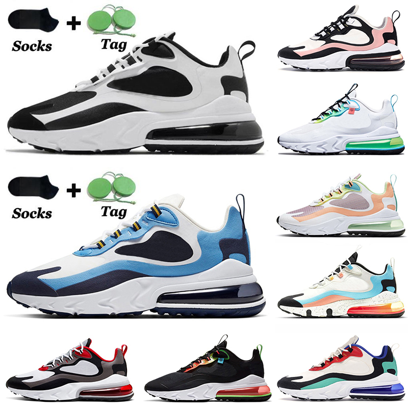 

Wholesale 2022 Sports 27C React Cushions Running Shoes Oracle Bubble Pack Blue Worldwide White Black Green 270s Off Trainers SIZE 36-45, #b4 36-45 worldwide white