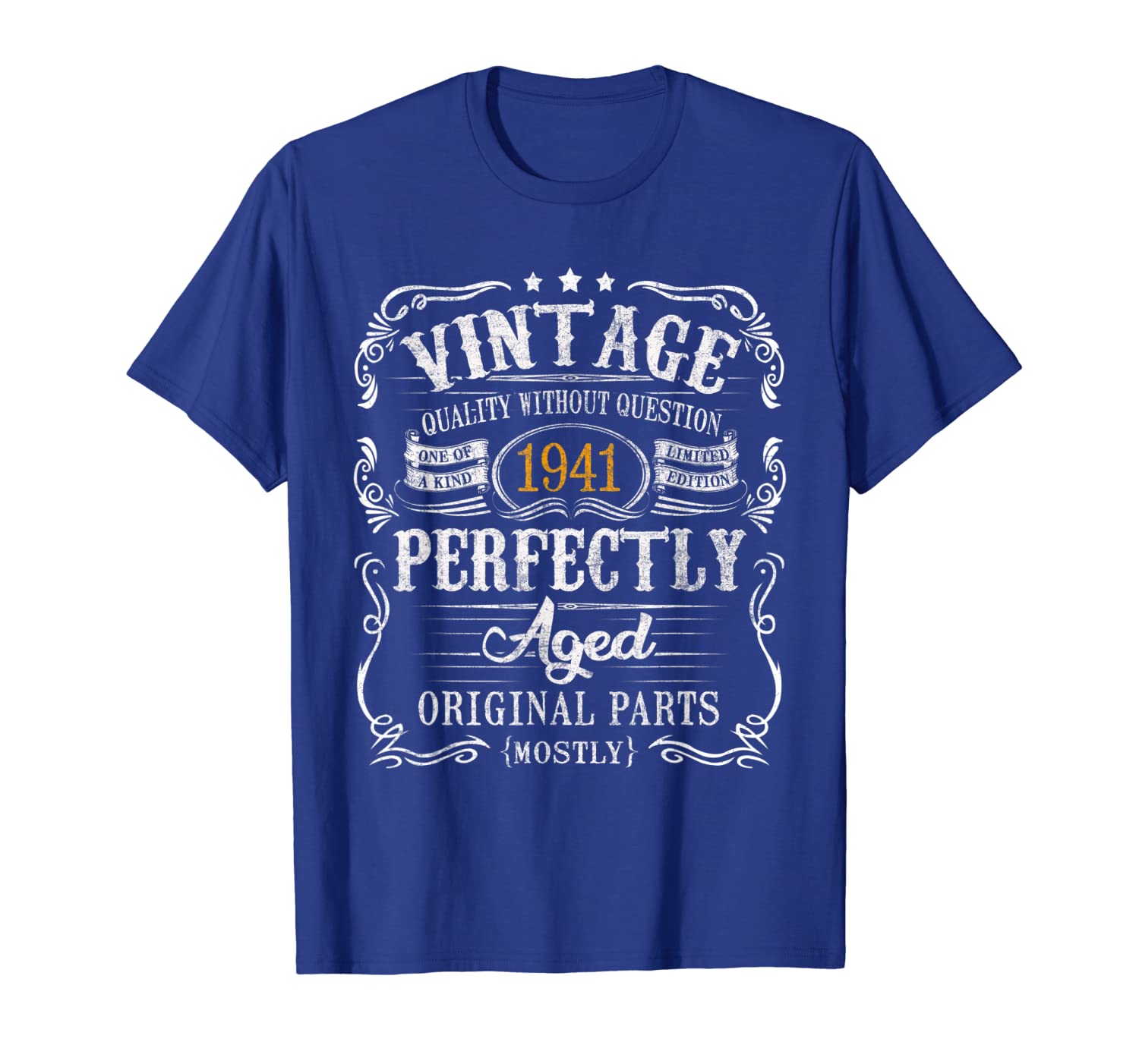 

1941 Vintage Funny 78th Birthday Gift T Shirt, White;black