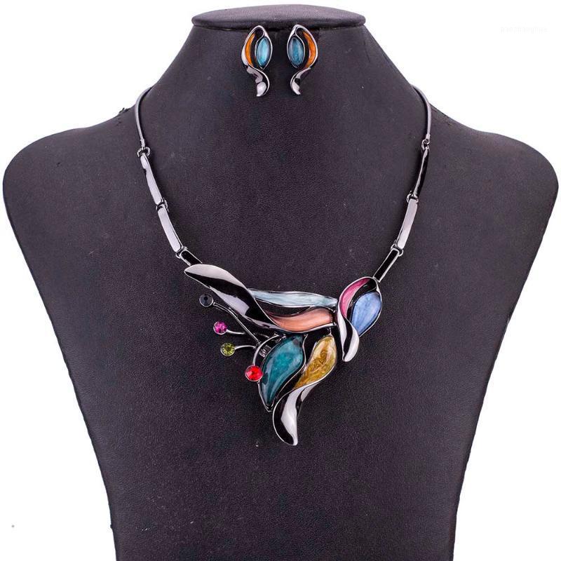 

Earrings & Necklace MS1505016 Fashion Jewelry Sets Lead&Nickle Free High Quality Woman's Earring Set Rainbow Color Antique Plated, Silver